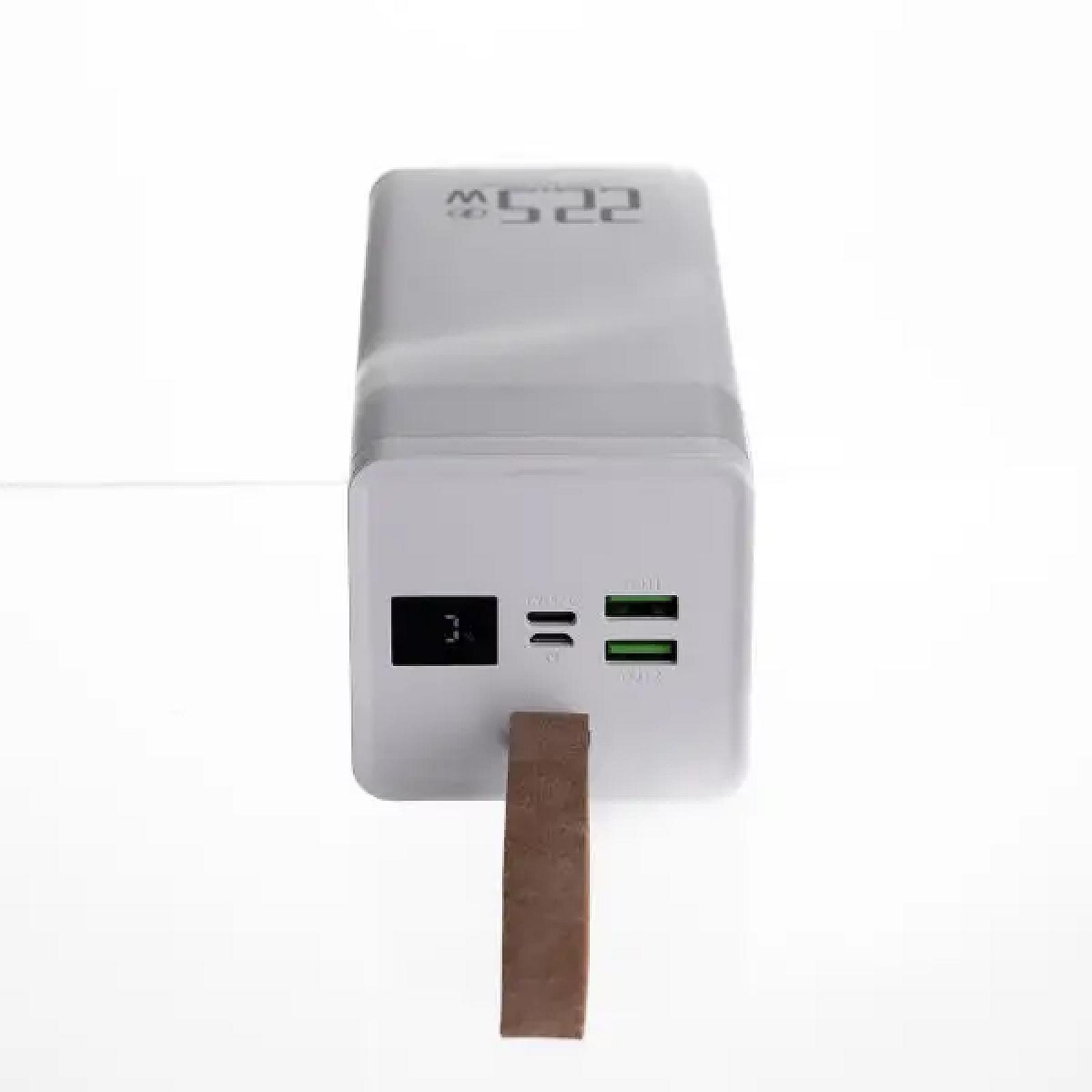 Повербанк LEVINO 50000 mah з ліхтариком USB-C/USB-A/MicroUSB