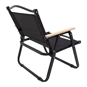 Стілець для кемпінгу складаний 50*51*64 см з алюмінієвим каркасом, чорний