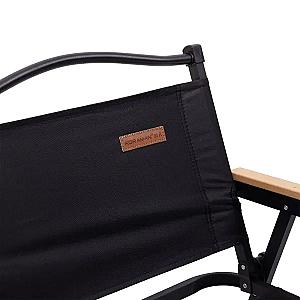 Стілець для кемпінгу складаний 50*51*64 см з алюмінієвим каркасом, чорний