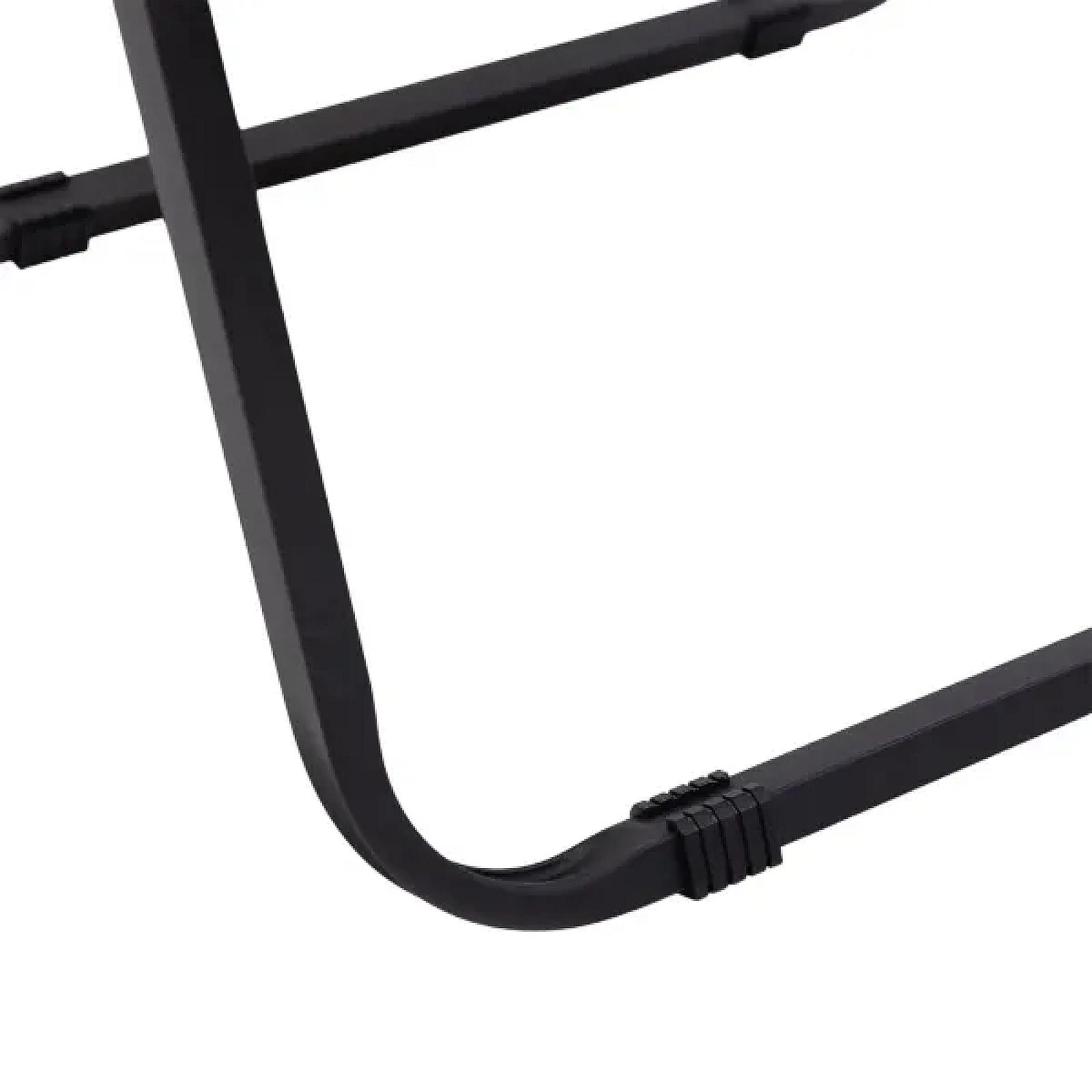 Стілець для кемпінгу складаний 50*51*64 см з алюмінієвим каркасом, чорний