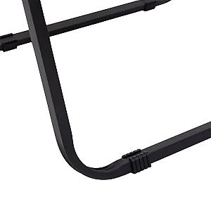 Стілець для кемпінгу складаний 50*51*64 см з алюмінієвим каркасом, чорний