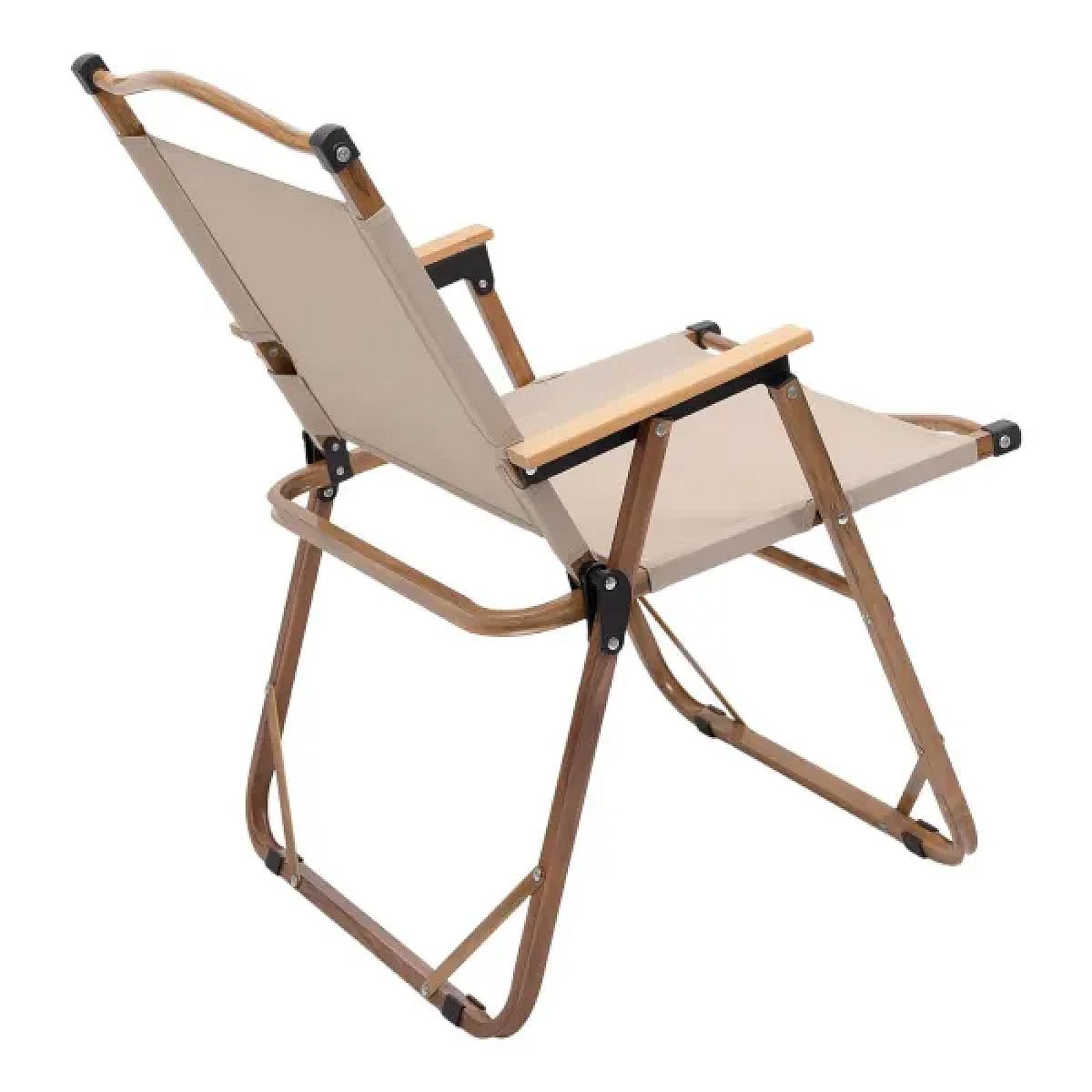 Стілець для кемпінгу складаний 52*53*77 см з алюмінієвим каркасом