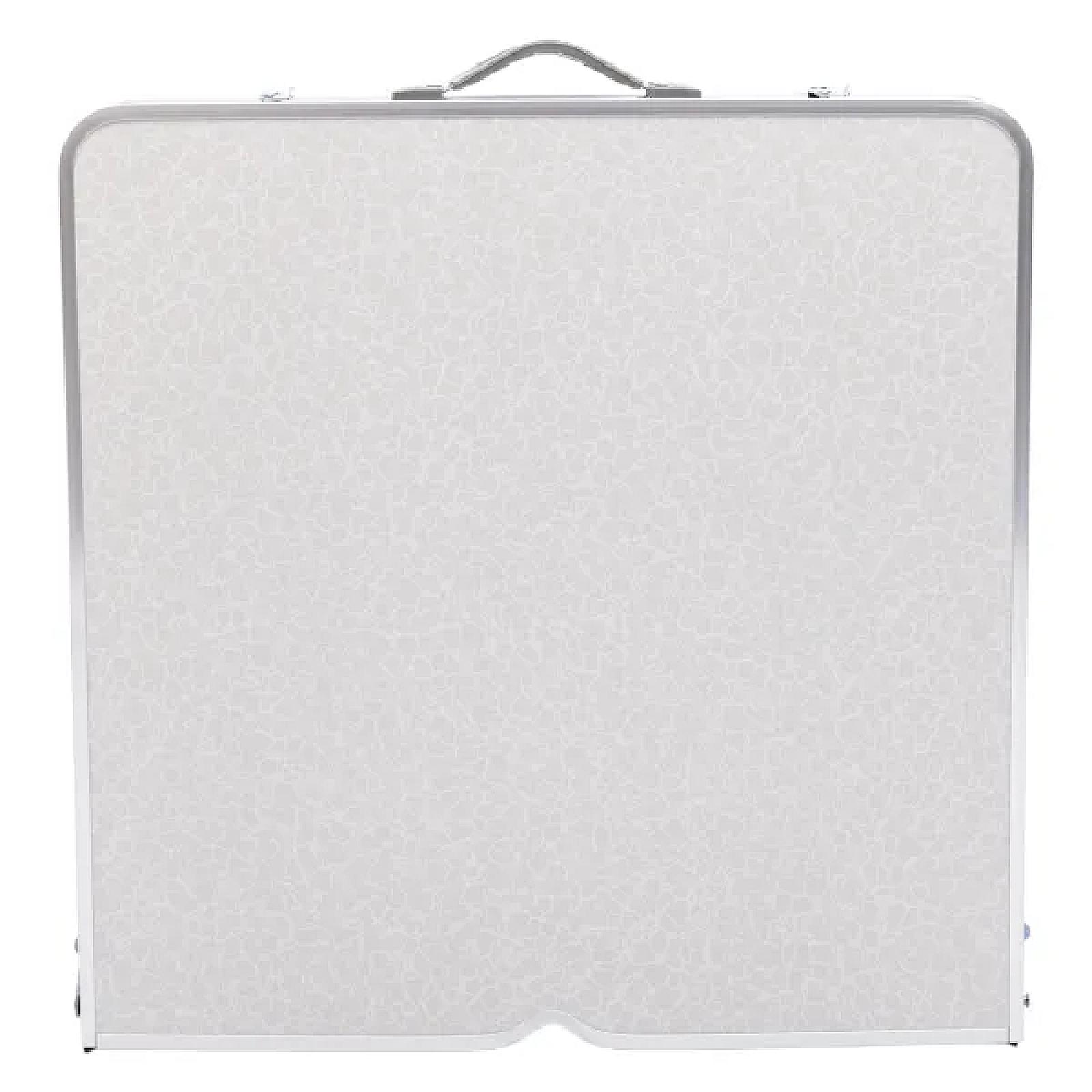 Набір меблів для пікніка посилений стіл та 4 стільці 120*60*75/65/55 см, білий