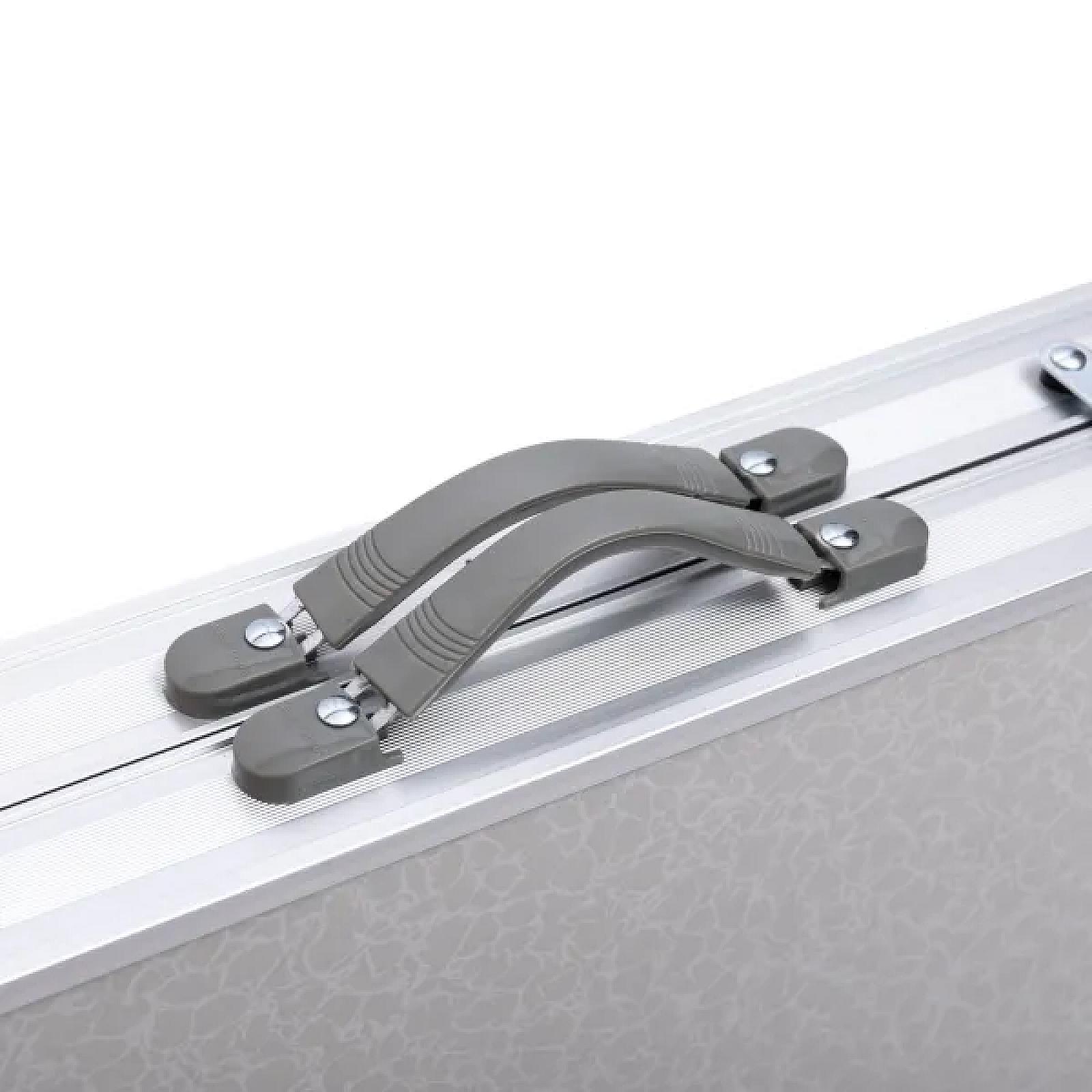 Набір меблів для пікніка посилений стіл та 4 стільці 120*60*75/65/55 см, білий