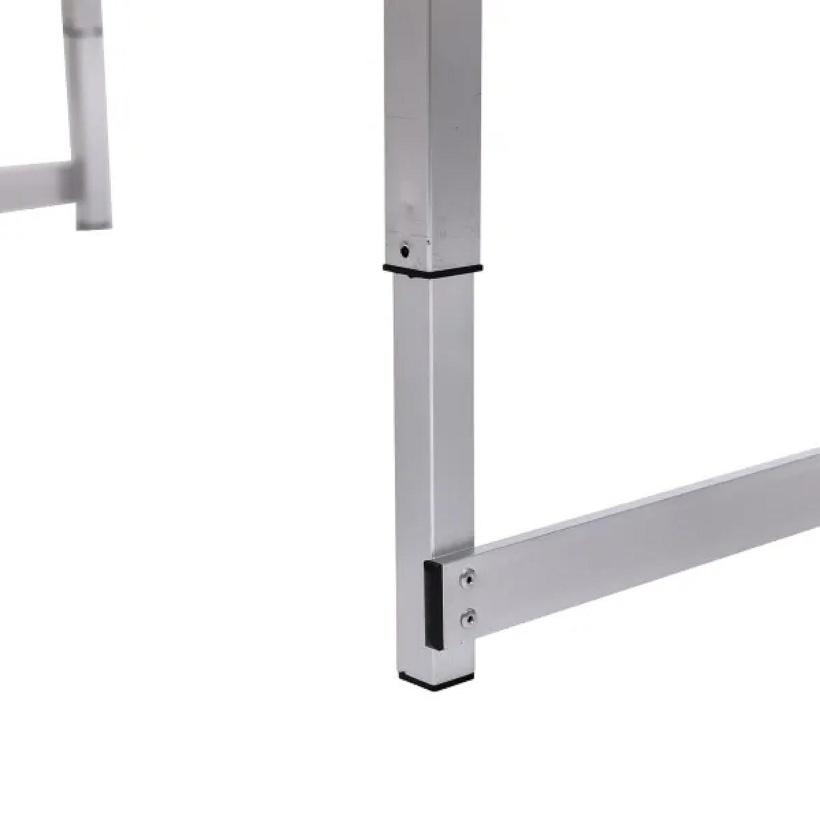 Набір меблів для пікніка посилений стіл та 4 стільці 120*60*75/65/55 см, білий