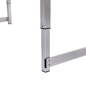 Набір меблів для пікніка посилений стіл та 4 стільці 120*60*75/65/55 см, білий