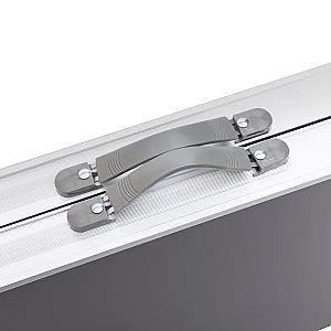 Набір меблів для пікніка посилений стіл та 4 стільці 120*60*75/65/55 см, сірий