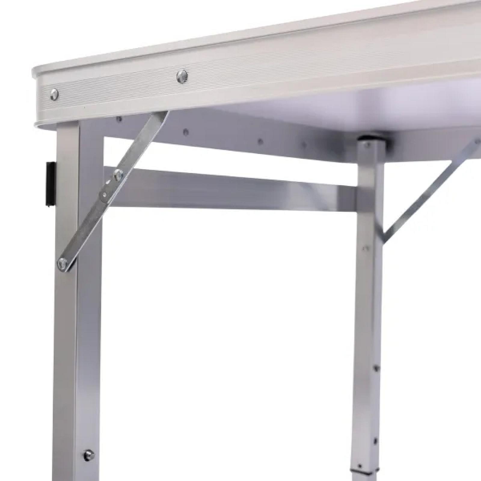 Набір меблів для пікніка посилений стіл та 4 стільці 120*60*75/65/55 см, сірий