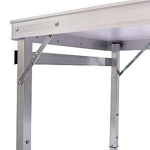 Набір меблів для пікніка посилений стіл та 4 стільці 120*60*75/65/55 см, сірий