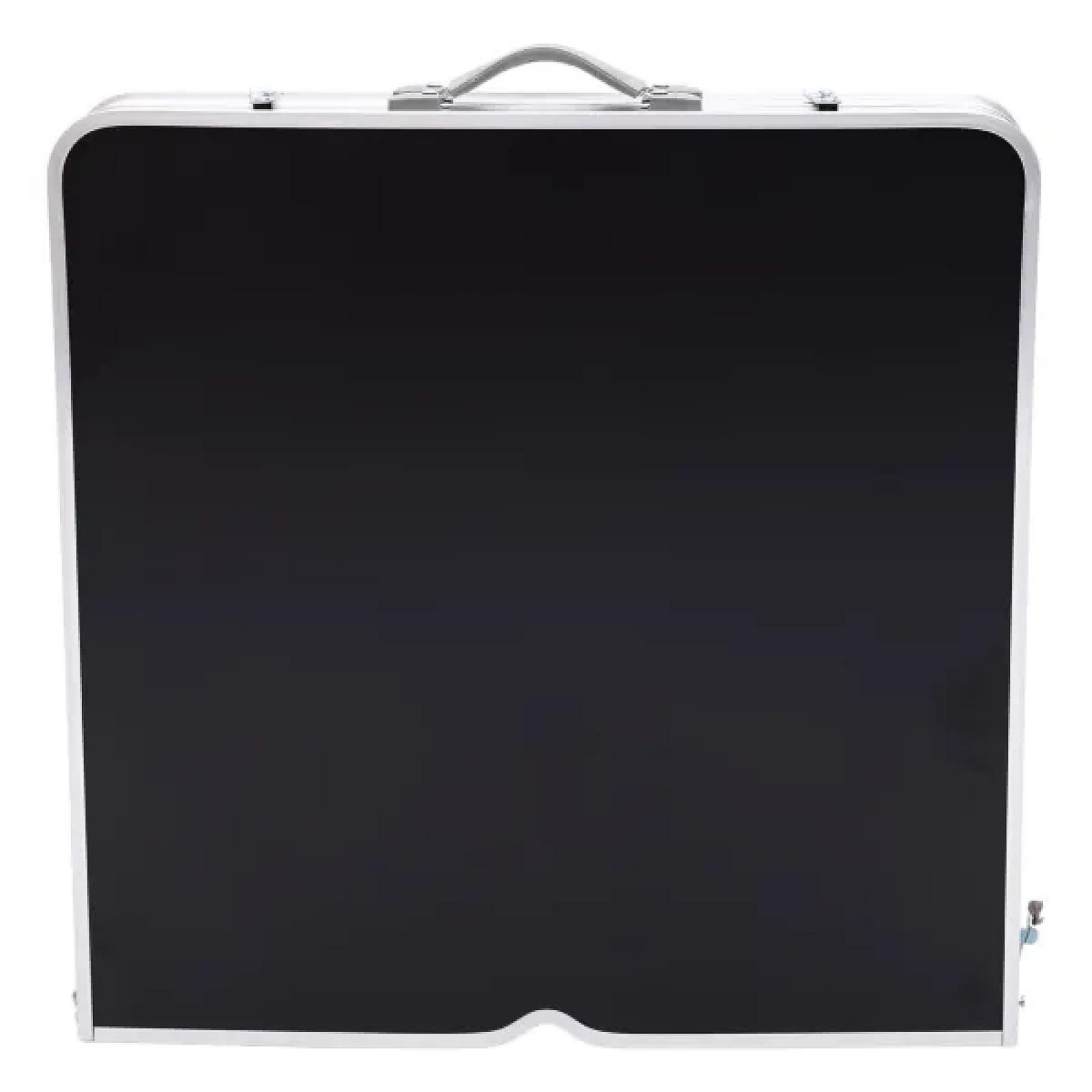 Набір меблів для пікніка посилений стіл та 4 стільці 120*60*75/65/55 см, чорний