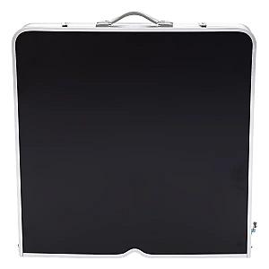 Набір меблів для пікніка посилений стіл та 4 стільці 120*60*75/65/55 см, чорний