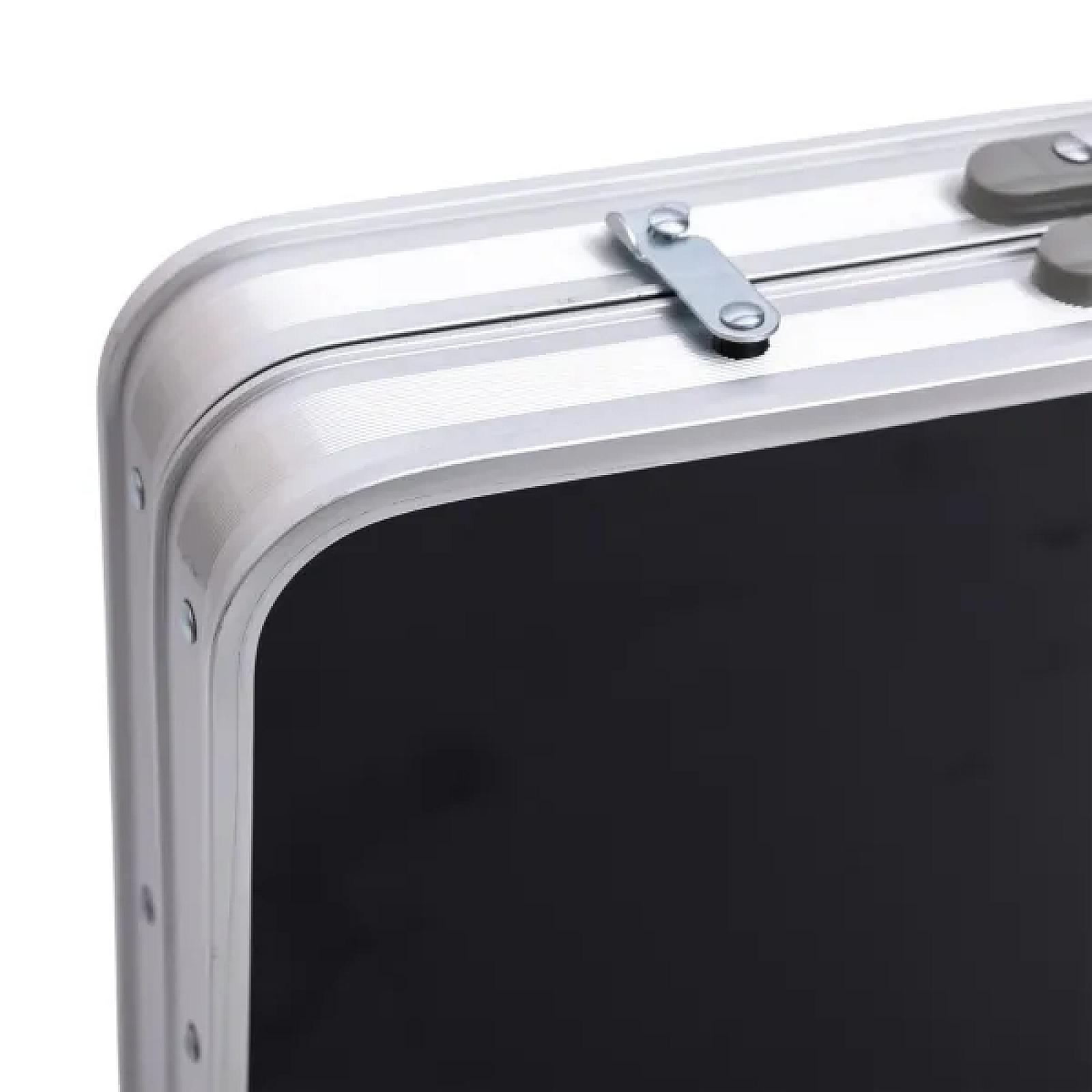 Набір меблів для пікніка посилений стіл та 4 стільці 120*60*75/65/55 см, чорний