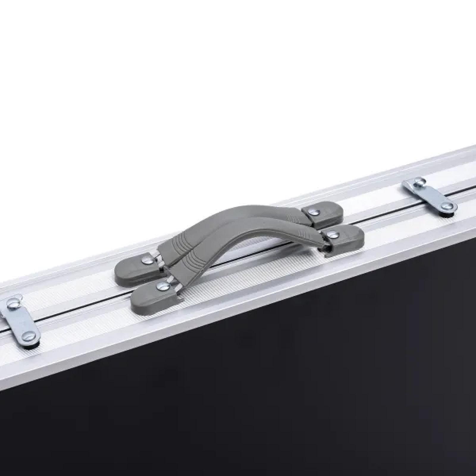 Набір меблів для пікніка посилений стіл та 4 стільці 120*60*75/65/55 см, чорний