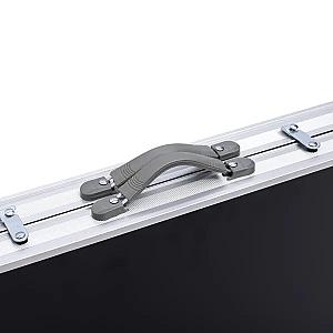 Набір меблів для пікніка посилений стіл та 4 стільці 120*60*75/65/55 см, чорний