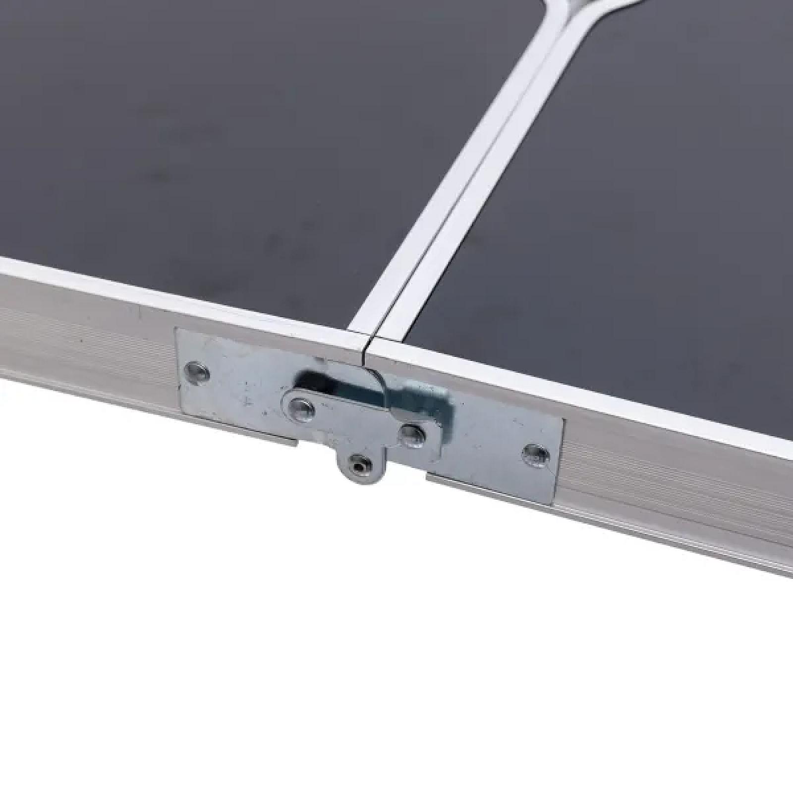 Набір меблів для пікніка посилений стіл та 4 стільці 120*60*75/65/55 см, чорний