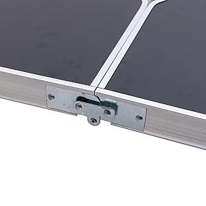 Набір меблів для пікніка посилений стіл та 4 стільці 120*60*75/65/55 см, чорний