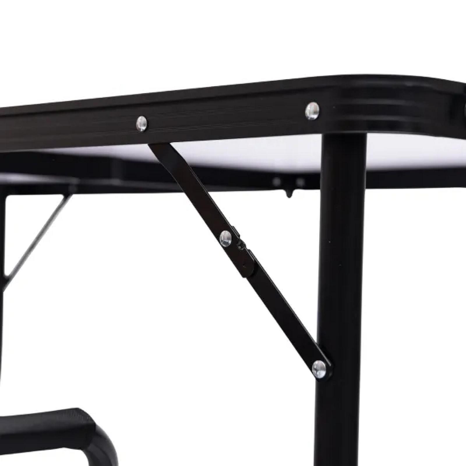 Стіл для пікніка розкладний зі стільцями 120*60*70/61/54 см, дерево