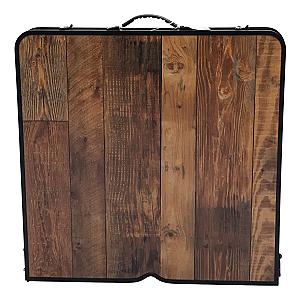 Стіл для пікніка розкладний зі стільцями 120*60*70/61/54 см, дерево