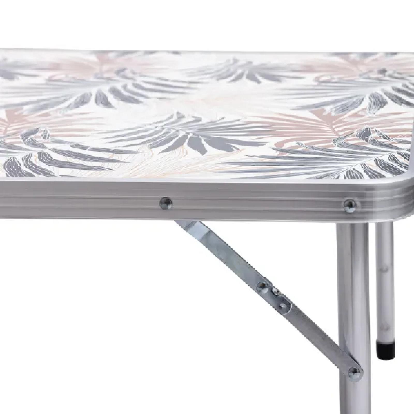 Стіл для пікніка розкладний зі стільцями 120*60*70/61/54 см, пальма