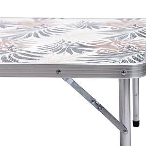 Стіл для пікніка розкладний зі стільцями 120*60*70/61/54 см, пальма