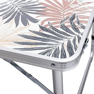 Стіл для пікніка розкладний зі стільцями 120*60*70/61/54 см, пальма