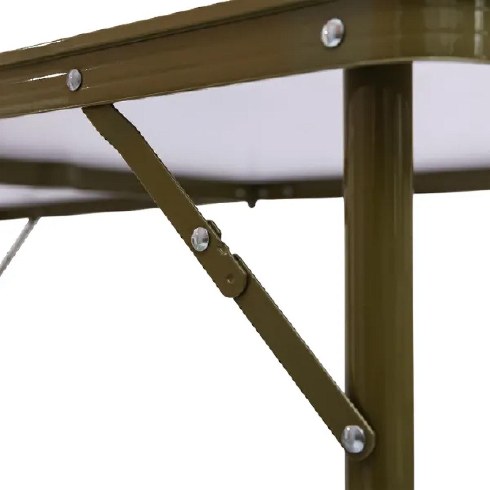 Стіл для пікніка розкладний зі стільцями 120*60*70/61/54 см, хакі