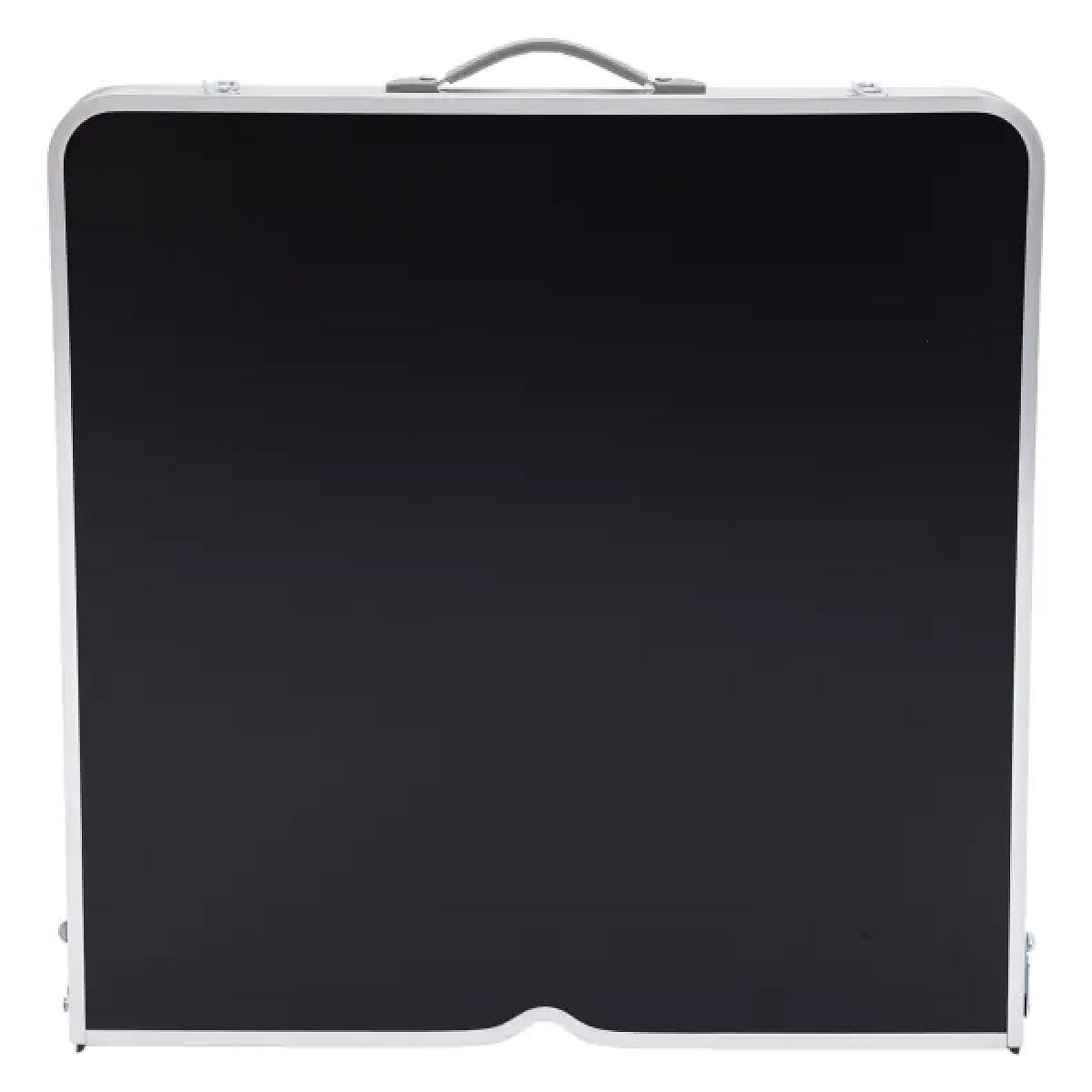 Стіл для пікніка розкладний зі стільцями 120*60*70/61/54 см, чорний