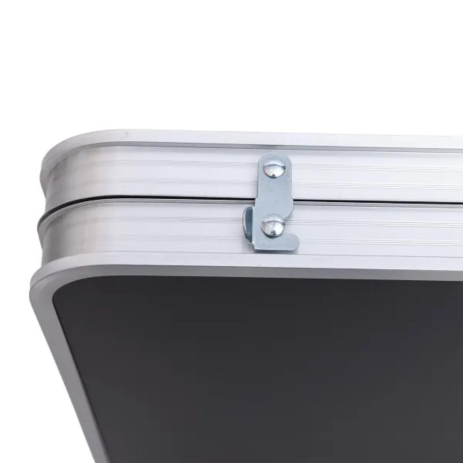 Стіл для пікніка розкладний зі стільцями 120*60*70/61/54 см, чорний