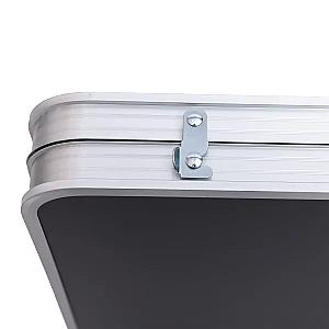 Стіл для пікніка розкладний зі стільцями 120*60*70/61/54 см, чорний