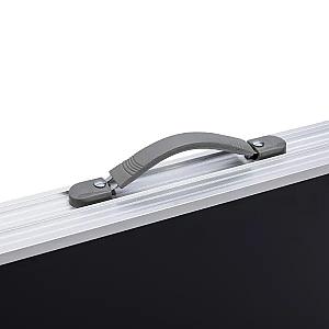 Стіл для пікніка розкладний зі стільцями 120*60*70/61/54 см, чорний