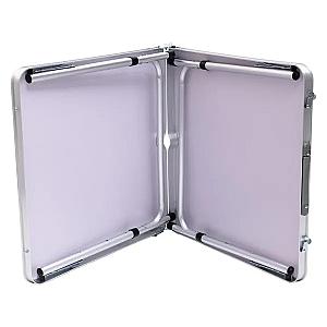 Стіл для пікніка розкладний зі стільцями 120*60*70/61/54 см, чорний