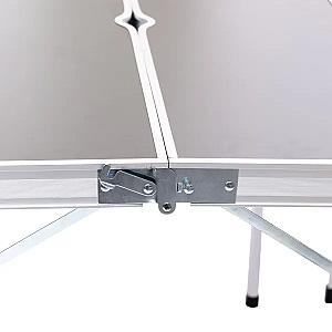 Стіл складаний і дві лавки для кемпінгу 90*60*39.5/70 см, сірий