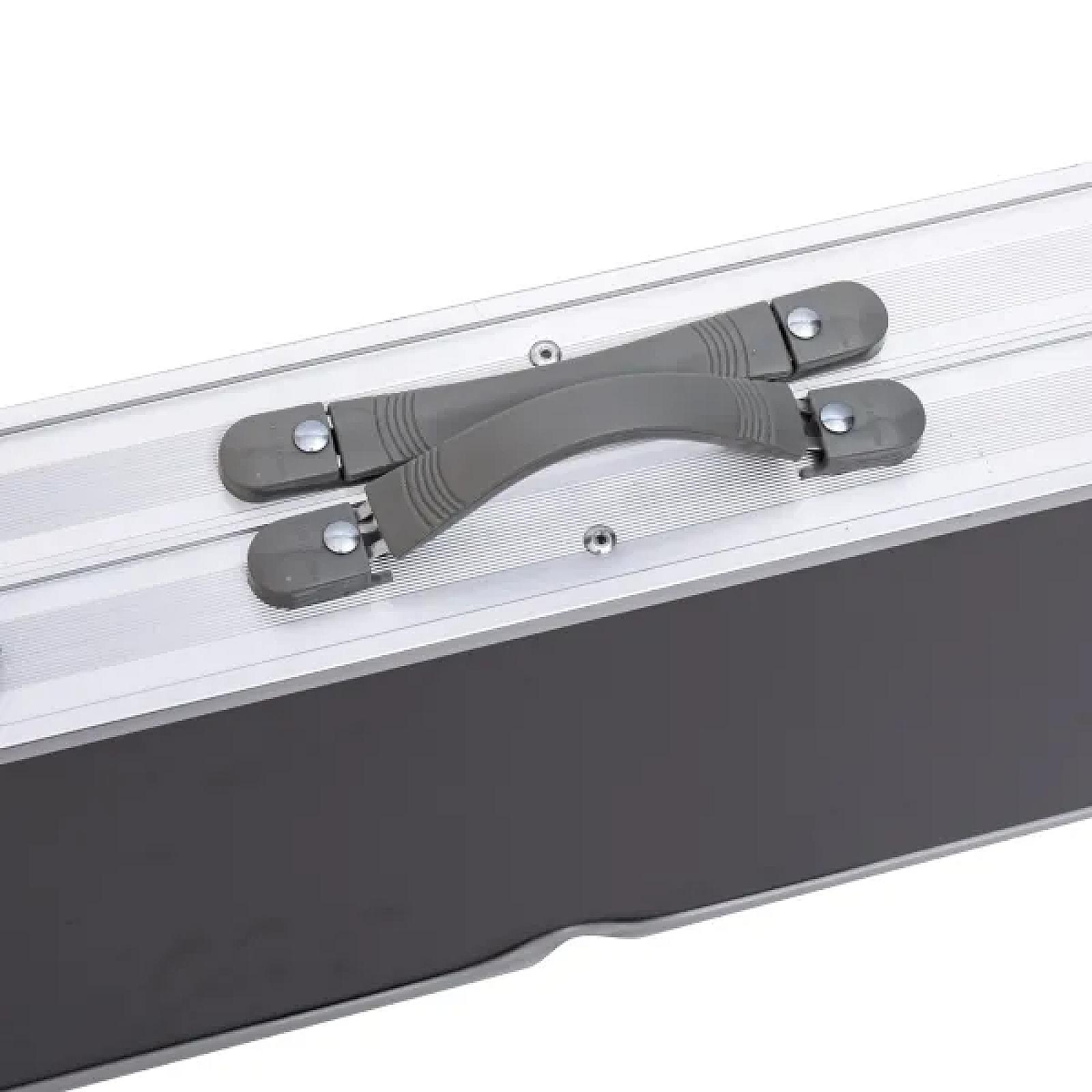 Стіл складаний і дві лавки для кемпінгу 90*60*39.5/70 см, сірий