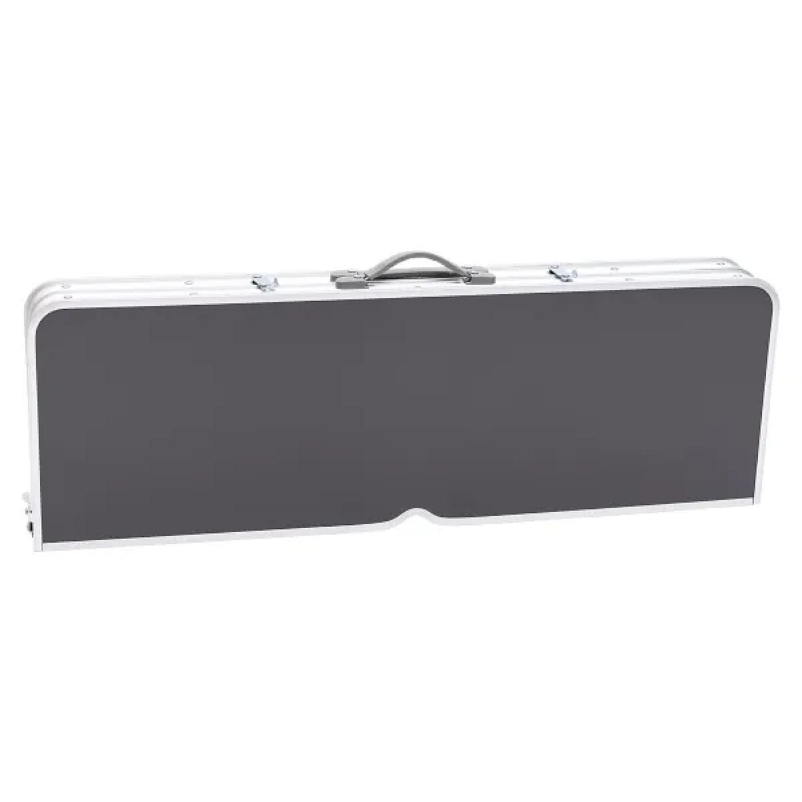 Стіл складаний і дві лавки для кемпінгу 90*60*39.5/70 см, сірий