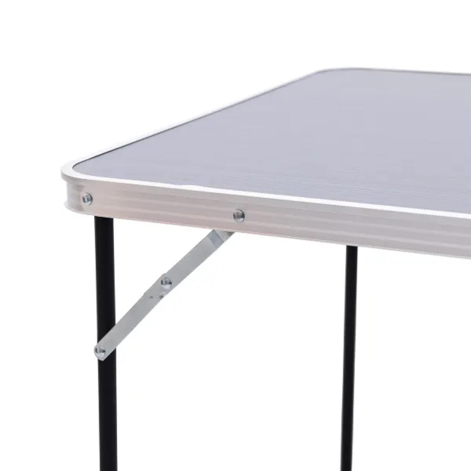 Стіл складний для пікніка 80*60*69,5 см, сірий