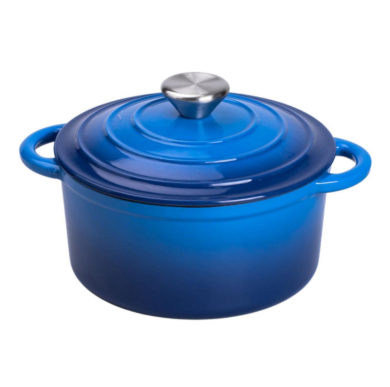 Набір посуду для приготування чавунний 2/3/4/1 л, синій