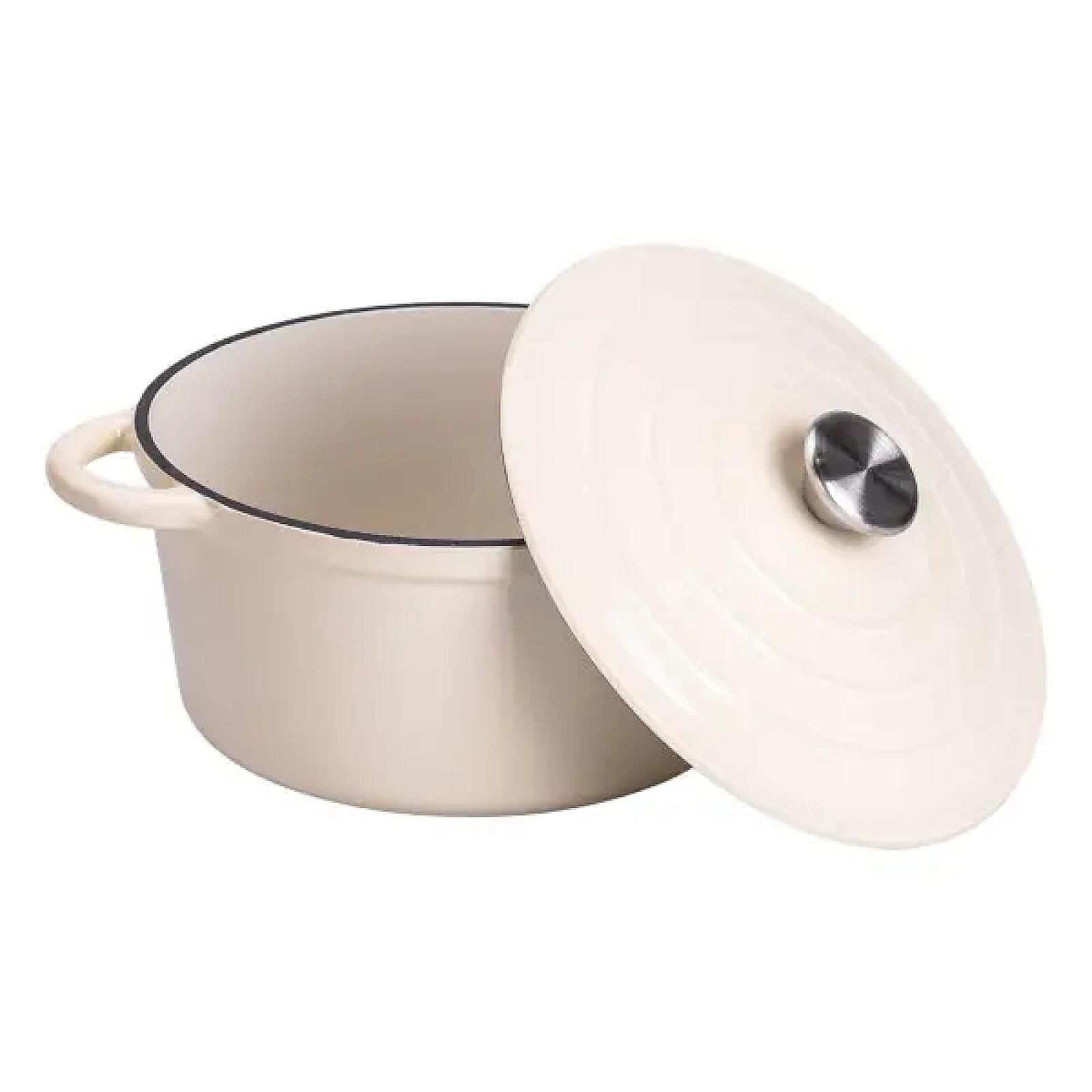 Набір посуду для приготування чавунний 2/3/4/1 л, бежевий