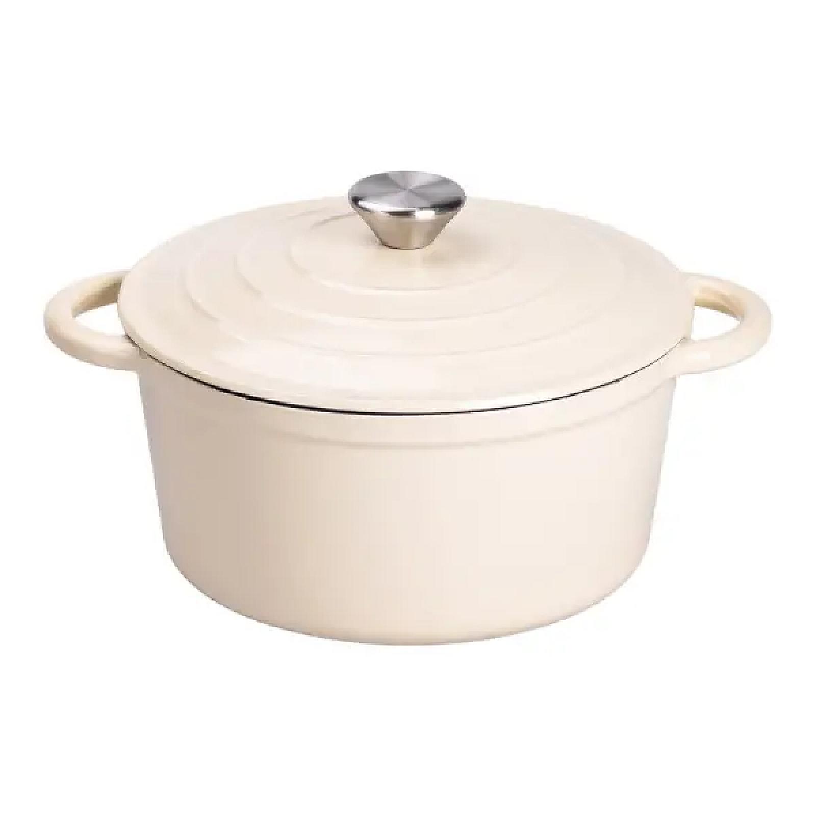 Набір посуду для приготування чавунний 2/3/4/1 л, бежевий