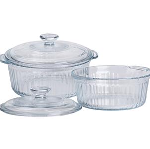 Набір каструль із боросилікатного скла 1,5/2,3 л