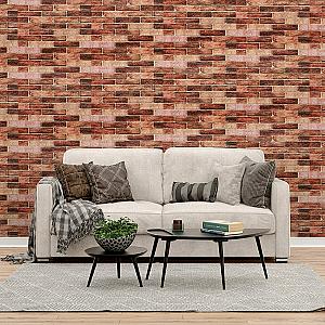 Самоклеюча декоративна 3D панель 700х770х5мм Коричнева Катеринославська цегла (179)