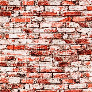 Декоративна 3D панель 700х770х4мм Червоно-біла цегла (341)