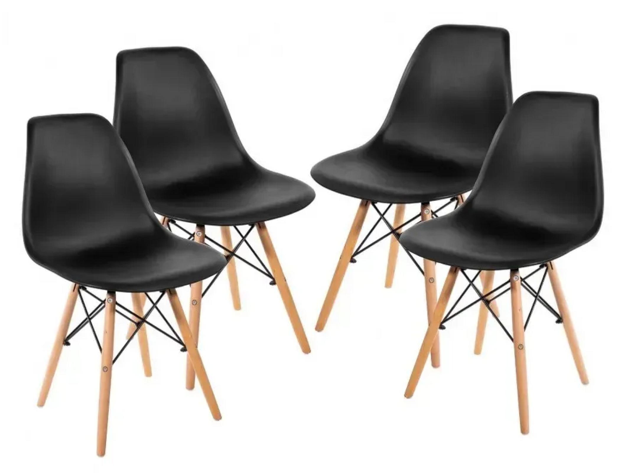 Стілець Bonro В-173 FULL KD чорний (4 шт)