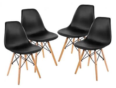 Стілець Bonro В-173 FULL KD чорний (4 шт)