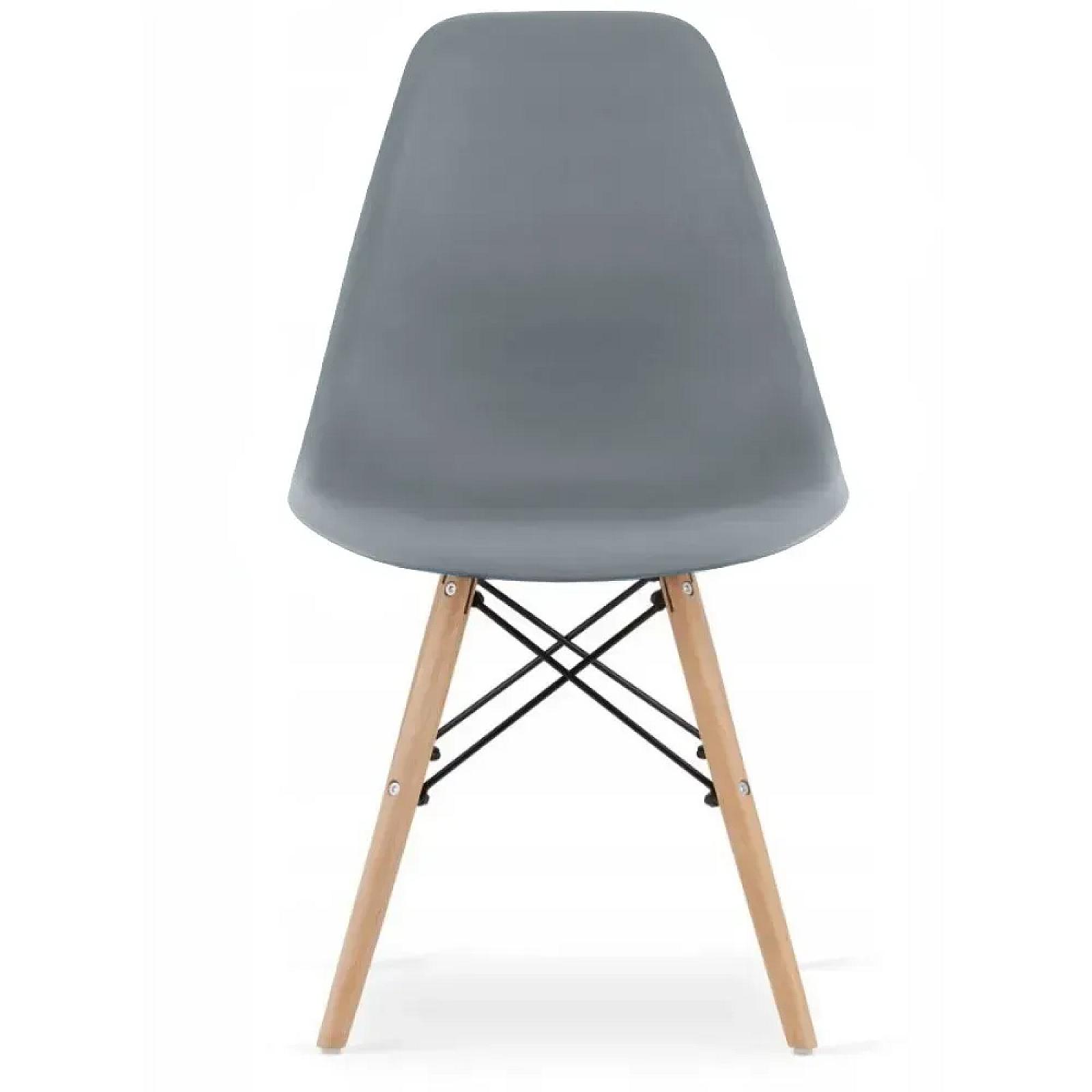 Крісло для кухні на ніжках Bonro В-173 FULL KD сіре (4шт)