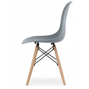 Крісло для кухні на ніжках Bonro В-173 FULL KD сіре (4шт)