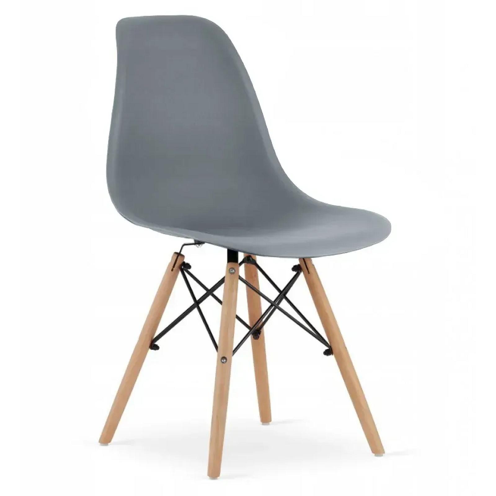 Крісло для кухні на ніжках Bonro В-173 FULL KD сіре (3шт)