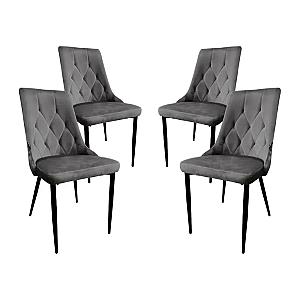 Стілець крісло для кухні, вітальні, кафе Bonro B-426 сіре (4 шт)