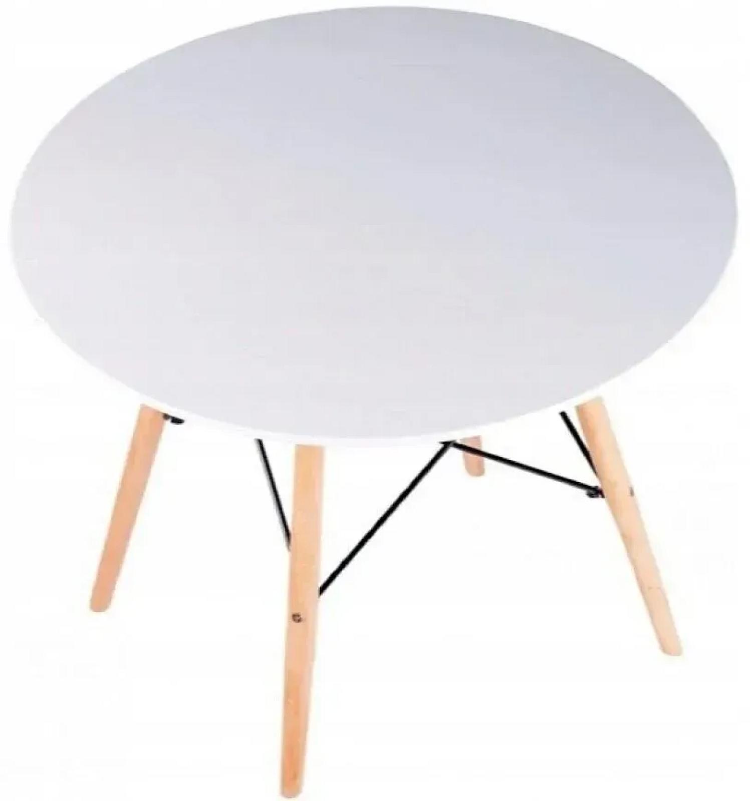 Стіл обідній круглий Bonro В-957-700 білий