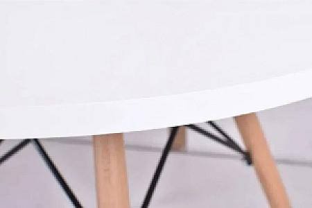 Стіл обідній круглий Bonro В-957-800 білий