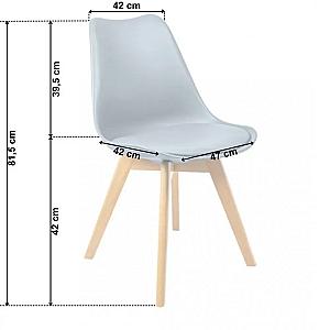 Стілець Bonro B-487 сірий 9U